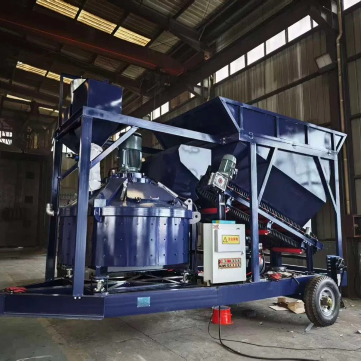 Quik Install Compact Concrete Batching Plant Mobile Wet Mix Concrete Mixer Batching Plant Cement