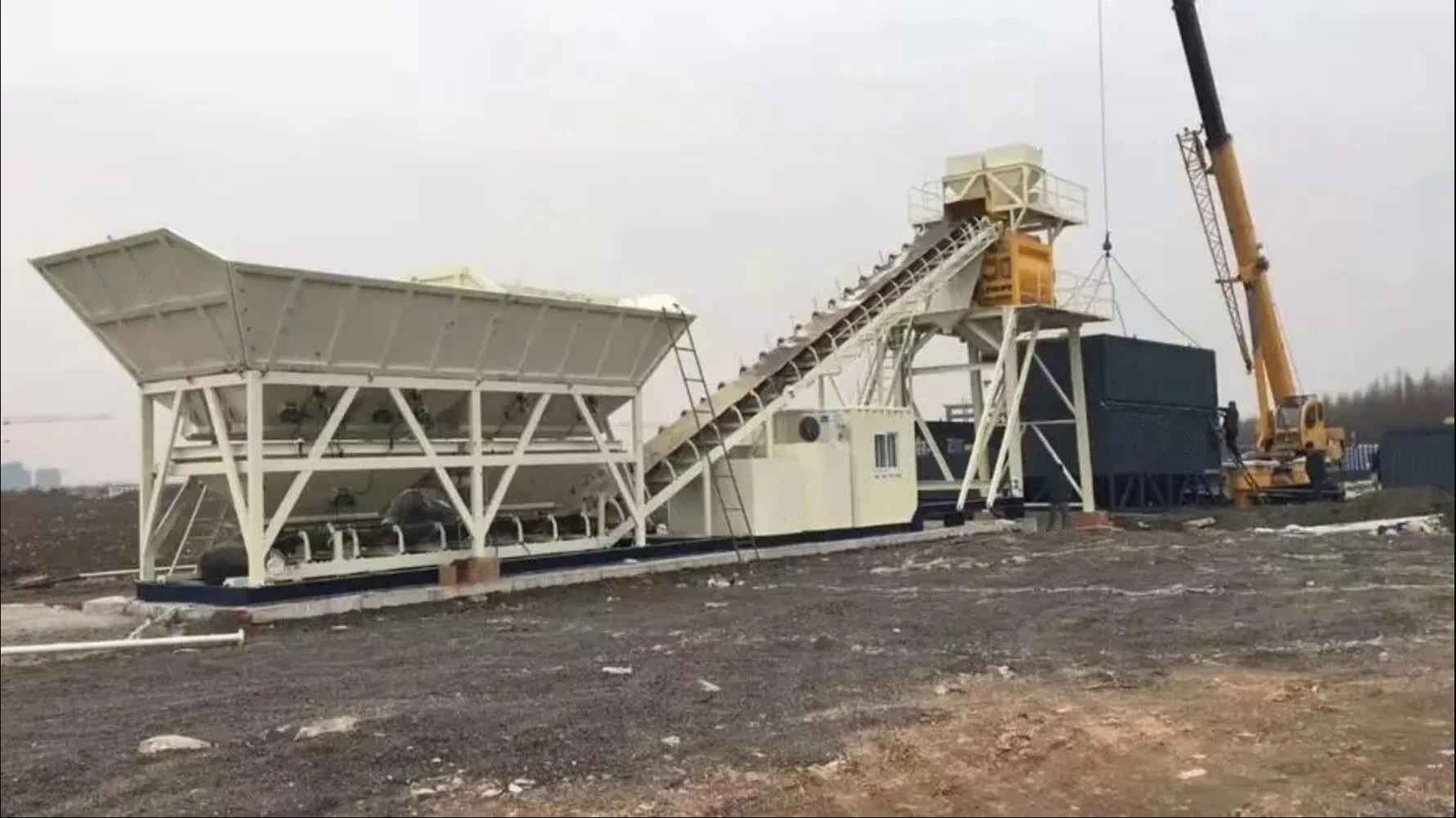 Eco-Friendly /Concrete Batching Plant Concrete Mixing Plant Hzs60d M3/H Futuremix: The Next Gen of Concrete! Foundation Free
