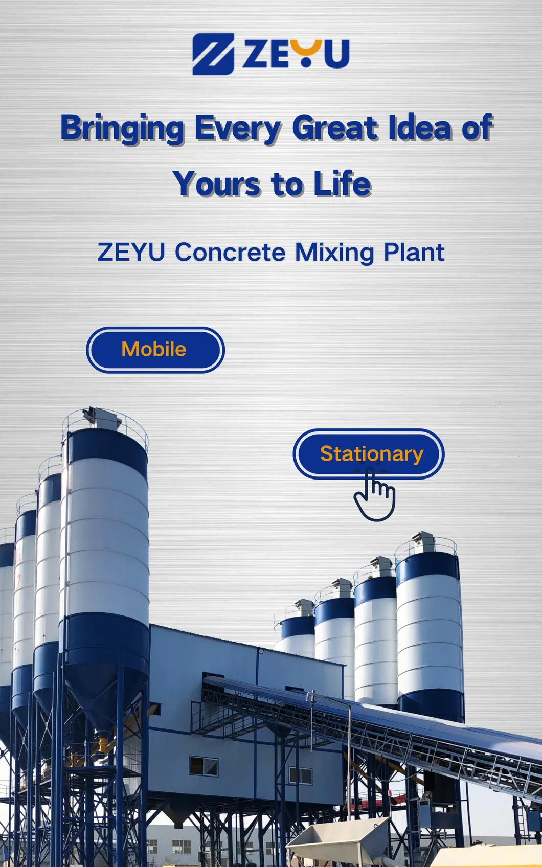High Capacity Concrete Mixing Plant