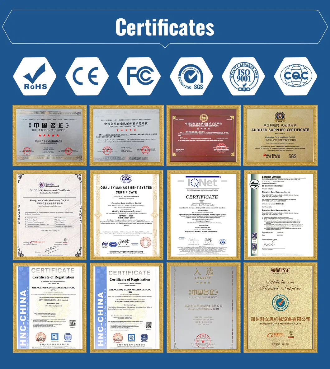 Quality Certificates