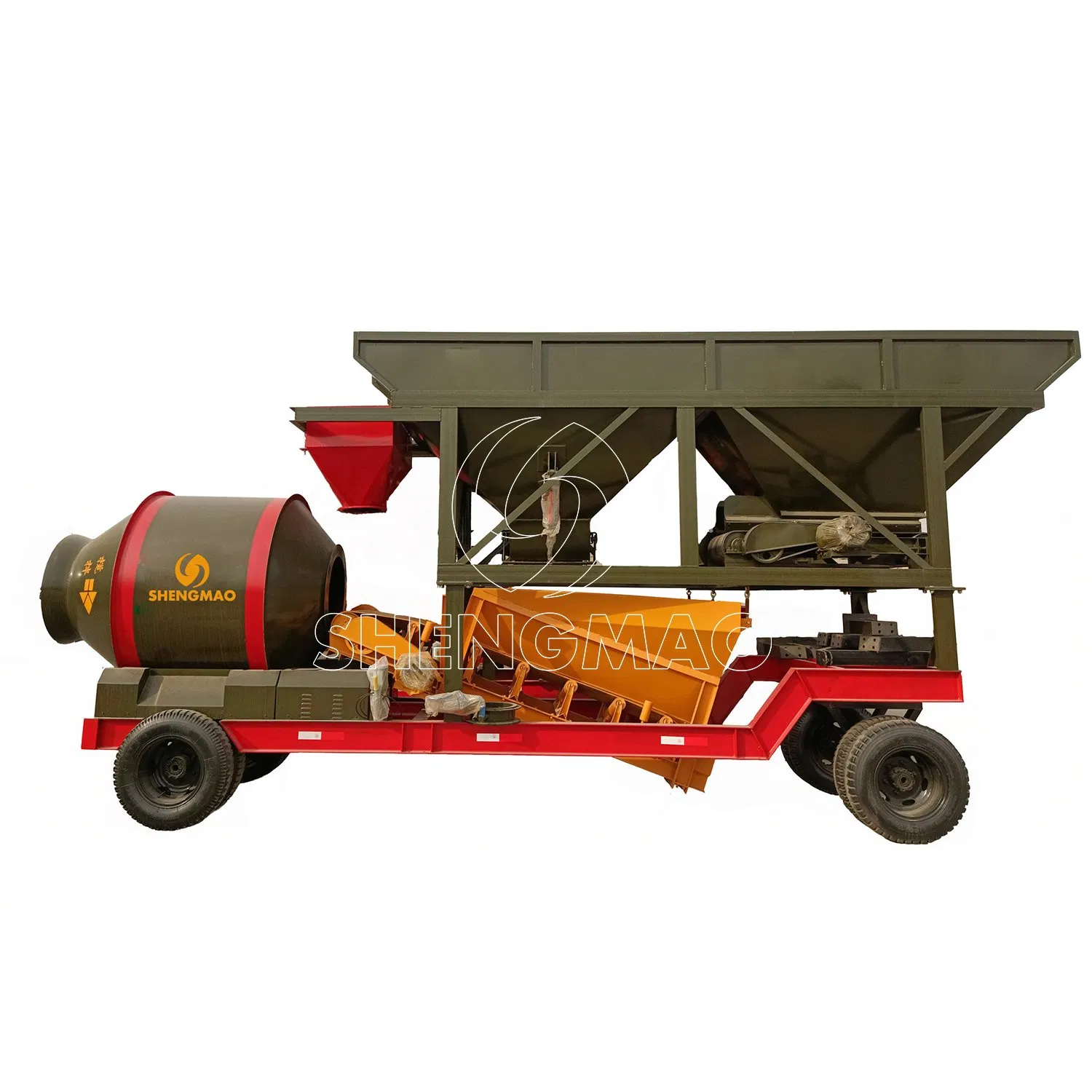 1 Cubic Meters Concrete Mixer Planetary Vertical Type Cement Mixer Mobile Batching Plant for Concrete Production