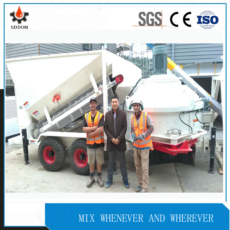 Wet Portable Concrete Mixing Plant with Planetary Concrete Mixer