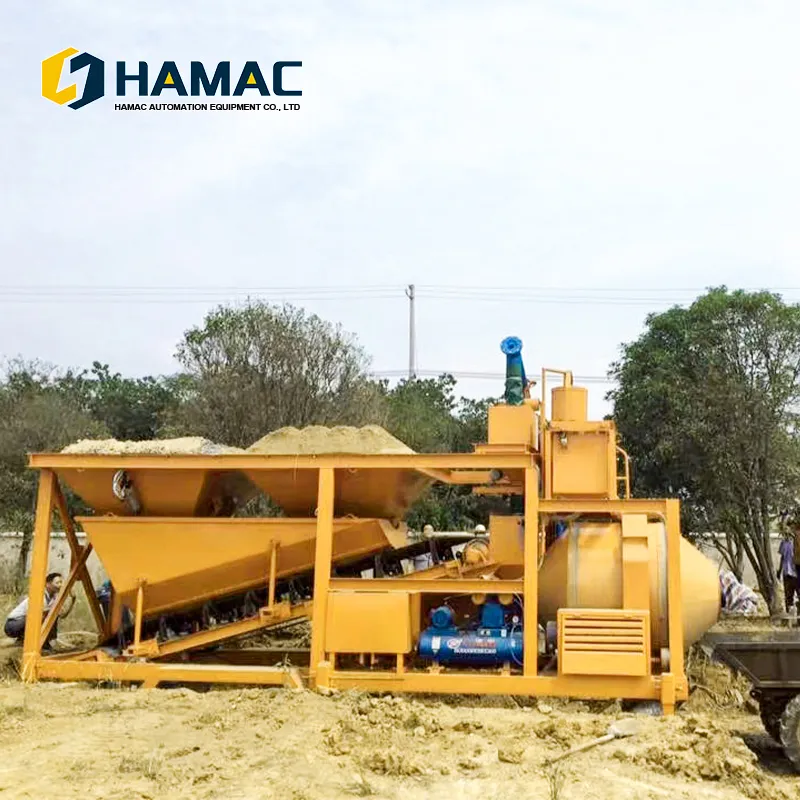 35m3/H Full Automatic Mobile Concrete Batching Plant
