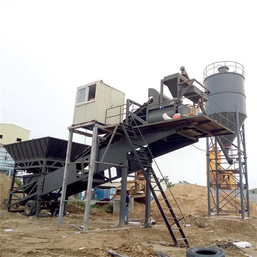 High Capacity 90m³/H Fully Automated Mobile Concrete Batching Plant