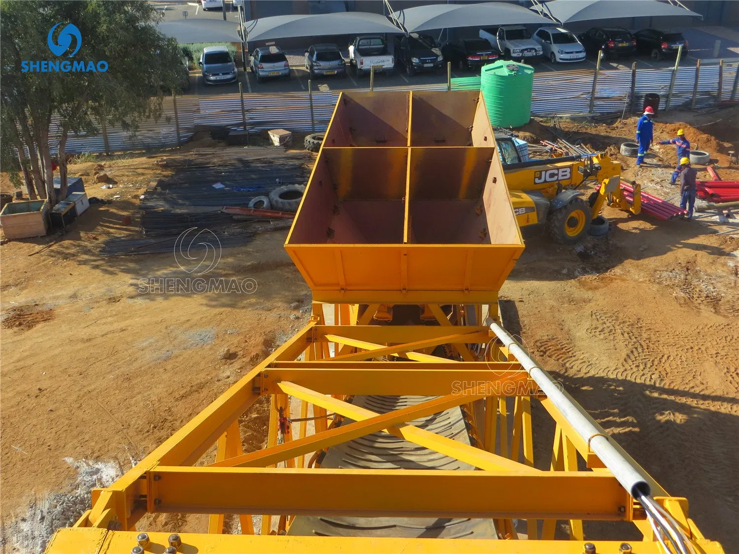 Yhzm30 30m3 Per Hour Mobile Concrete Mixing Plant with Twin Shaft Mixer