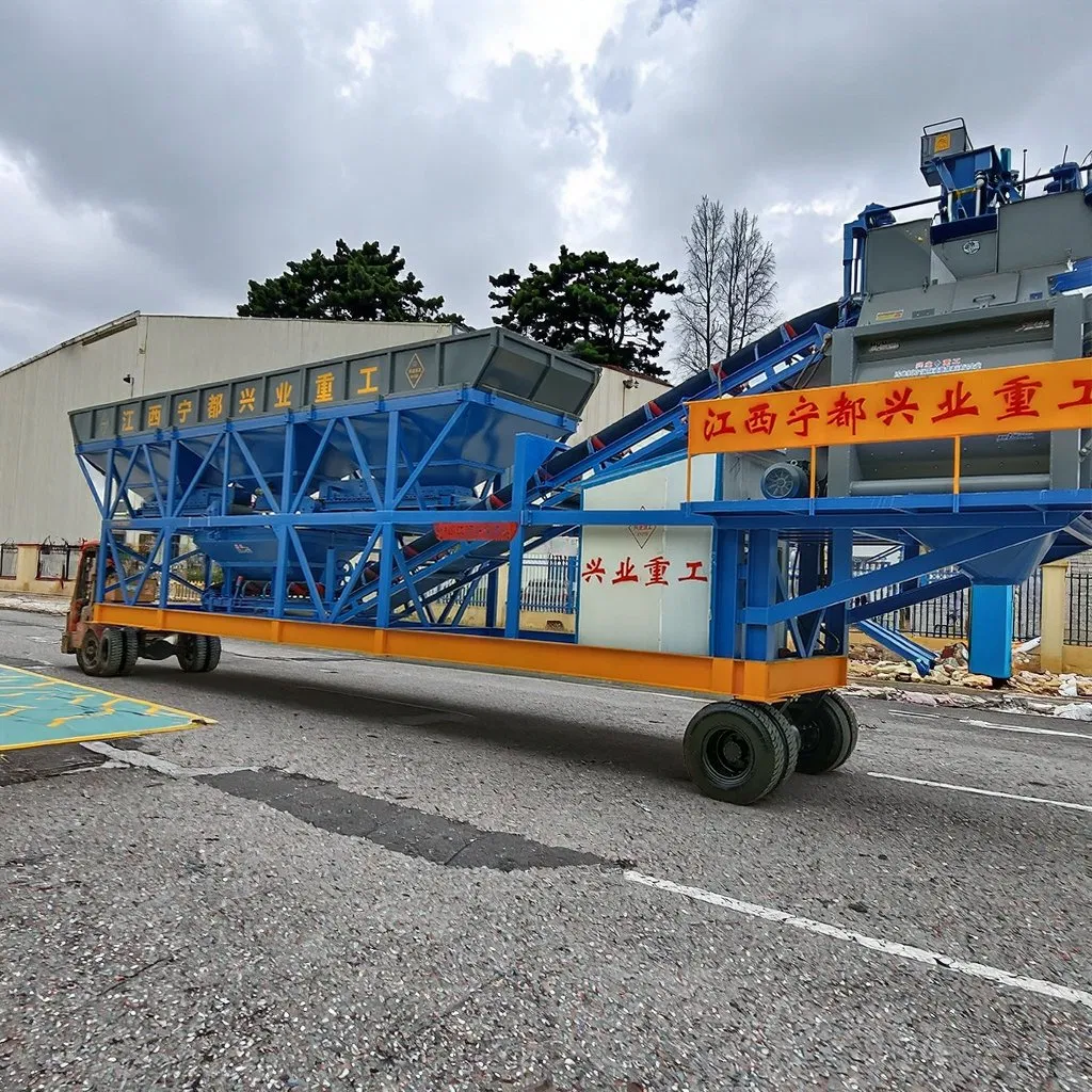 Building Equipment Yhzs60 Mobile Modular Concrete Mixing Batching Plant