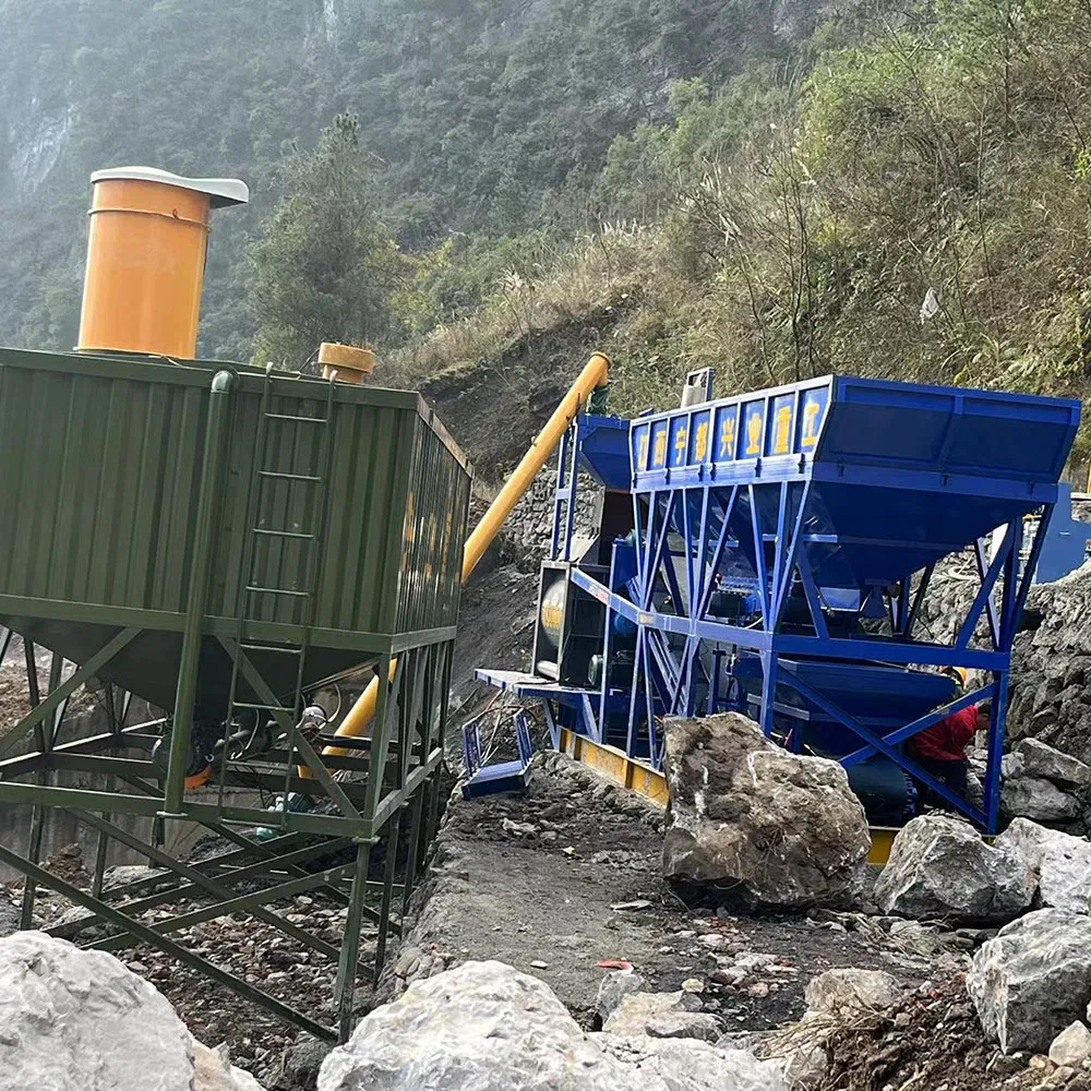 Compact 60m³ Concrete Batching Plant for Efficient Construction