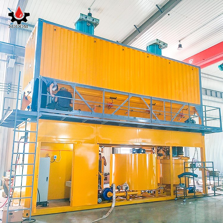 Factory Direct Automated Combination Slurry Grout Batching Plant with Big Pump From China (NJ50)