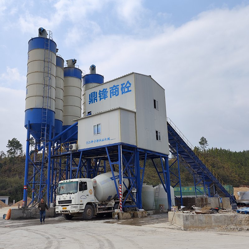 Automatic Control Centrale a Beton 120 M3/H Stationary Concrete Mixing Batching Plant