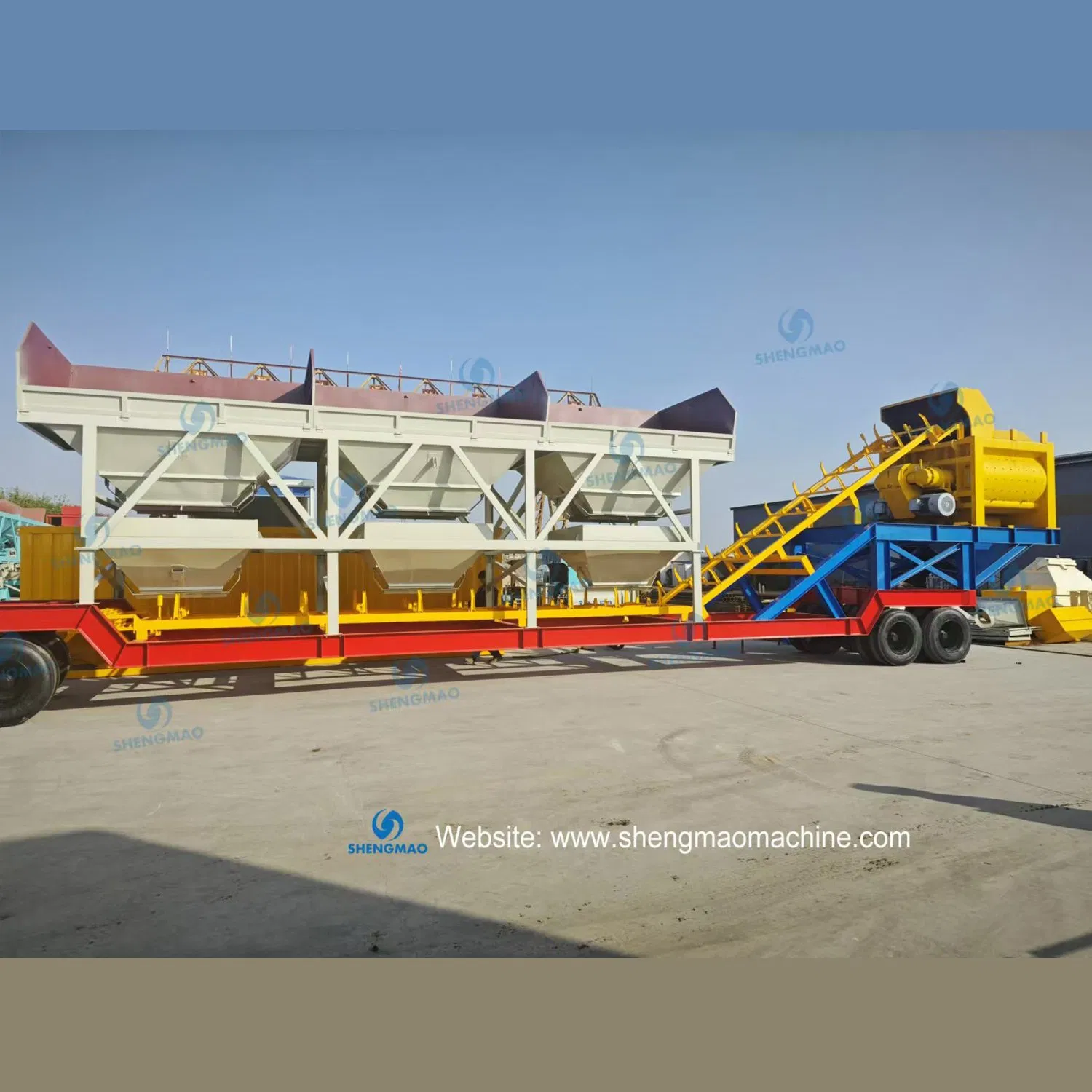 Js Twin Shaft Mixer Mobile Concrete Batching Plant Foundation Free Nyhzs