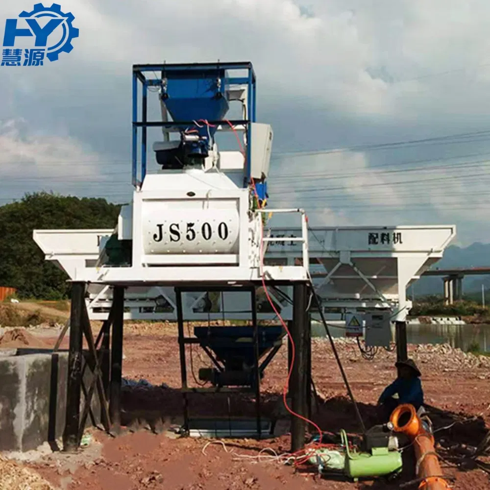 Hzs25 Compact Structure High Precision Concrete Batching Plant