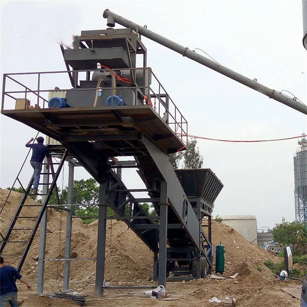 High Capacity 90m³/H Fully Automated Mobile Concrete Batching Plant