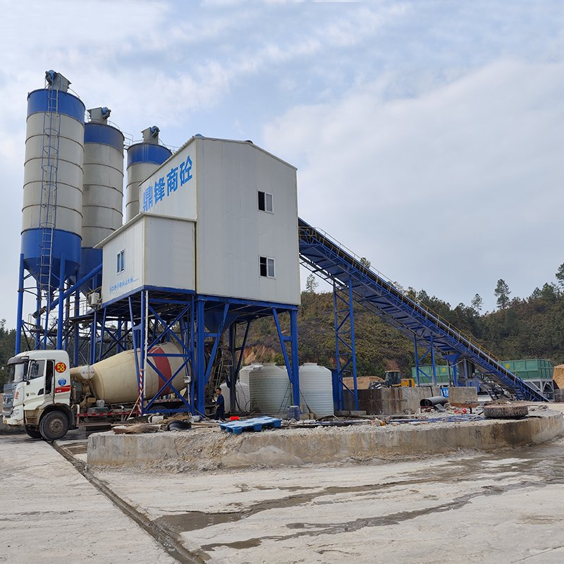 Automatic Control Centrale a Beton 120 M3/H Stationary Concrete Mixing Batching Plant