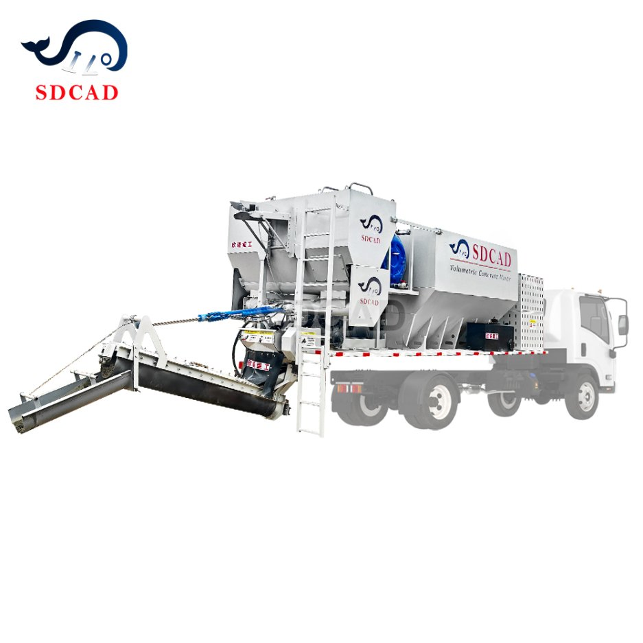 Portable Volumetric Electric Concrete Mixer Truck Volumetric Concrete Batching Plant