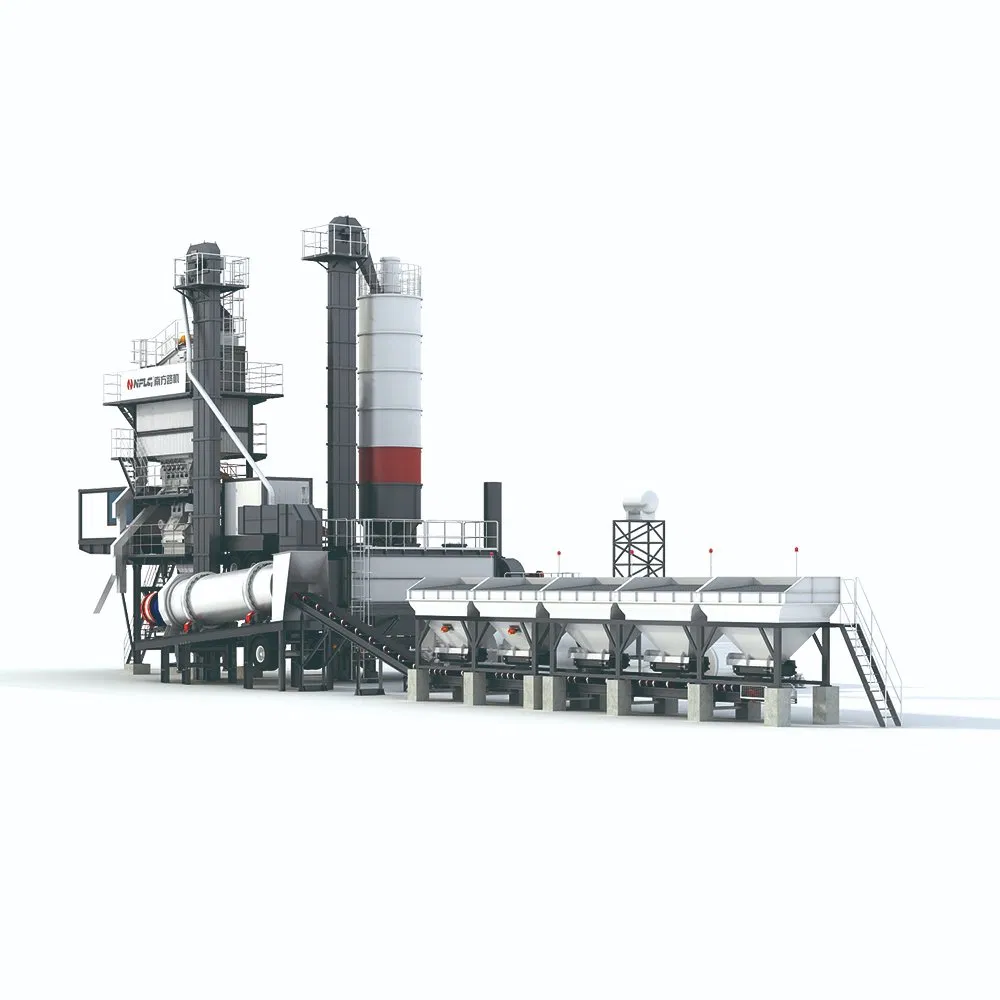 Mobile Continuous Asphalt Mixing Plant Dual Motor Drive Concrete Batch Mixer 160t/H Bitumen Asphalt Batching Plant