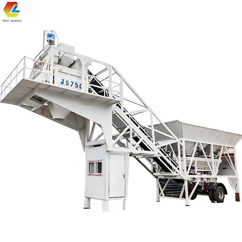Concrete Batching Plant Monting on Truck Barge-Mounted Concrete Mixing Plant
