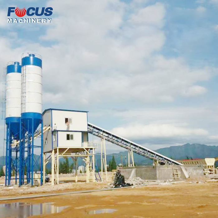 Ready Mix Concrete Mixing Plant 90m3/H Fixed Concrete Bathing Plant