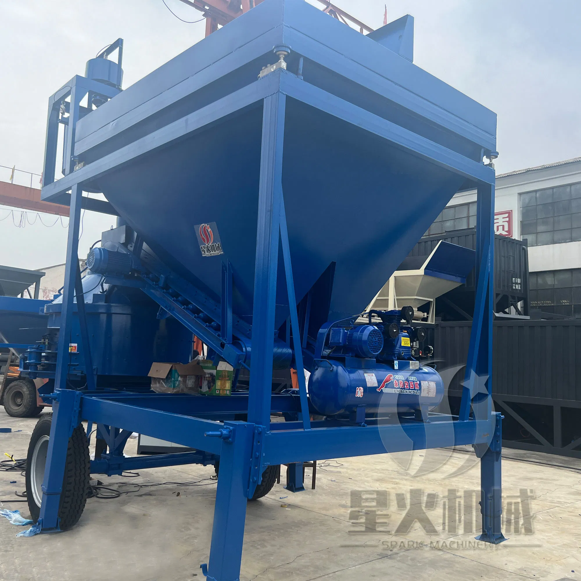 MB Mc Mbd Automatic Low Price Supplier Complete Portable Compact Mobile MB1200A Mobile Vertical Concrete Batching Plant Price