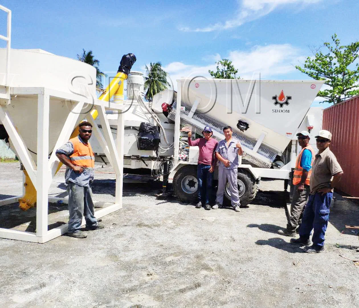 MB1500 Beton Concrete Batching Mixing Plant with Planetary Concrete Mixer