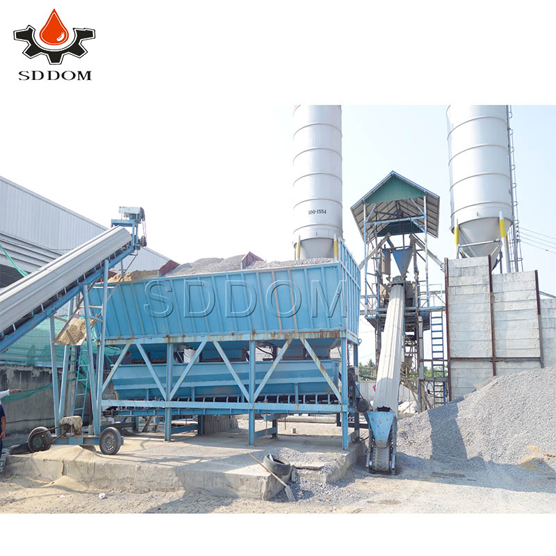 Factory Price 50m3/H Precast Dry Portable Ready Mobile Mini Mix Concrete Batching Plant for Sale