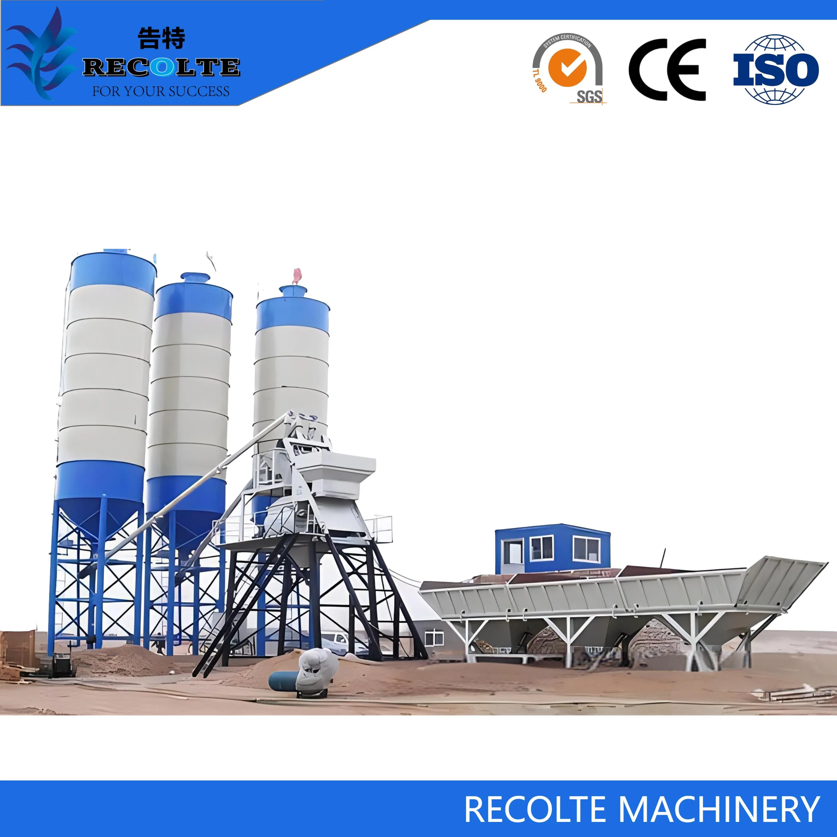 Eco-Friendly /Concrete Batching Plant Hzs 100 M3/H Elevate Your Craftsmanship with Our Concrete Mixing Plant