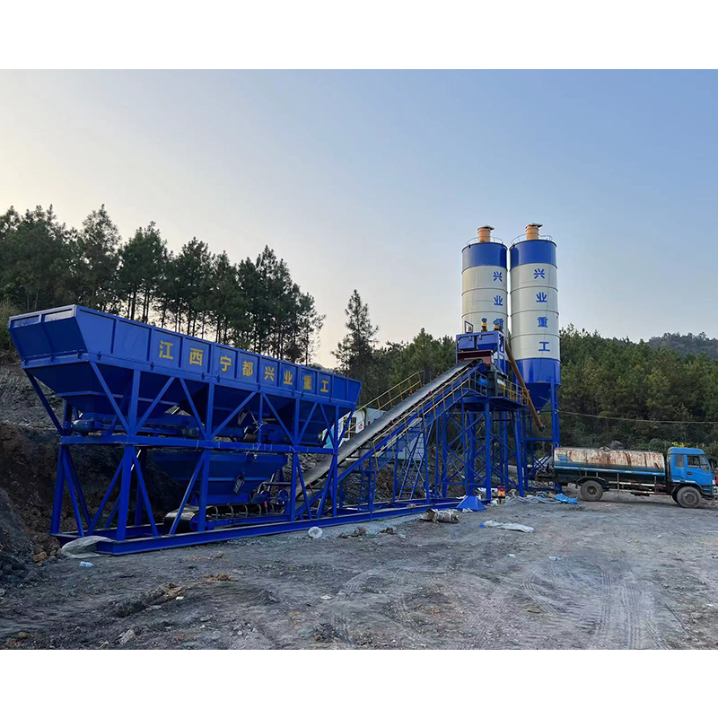 Xingye Free Foundation Mobile Ready Hzs90 Concrete Batching Mixing Plant Price