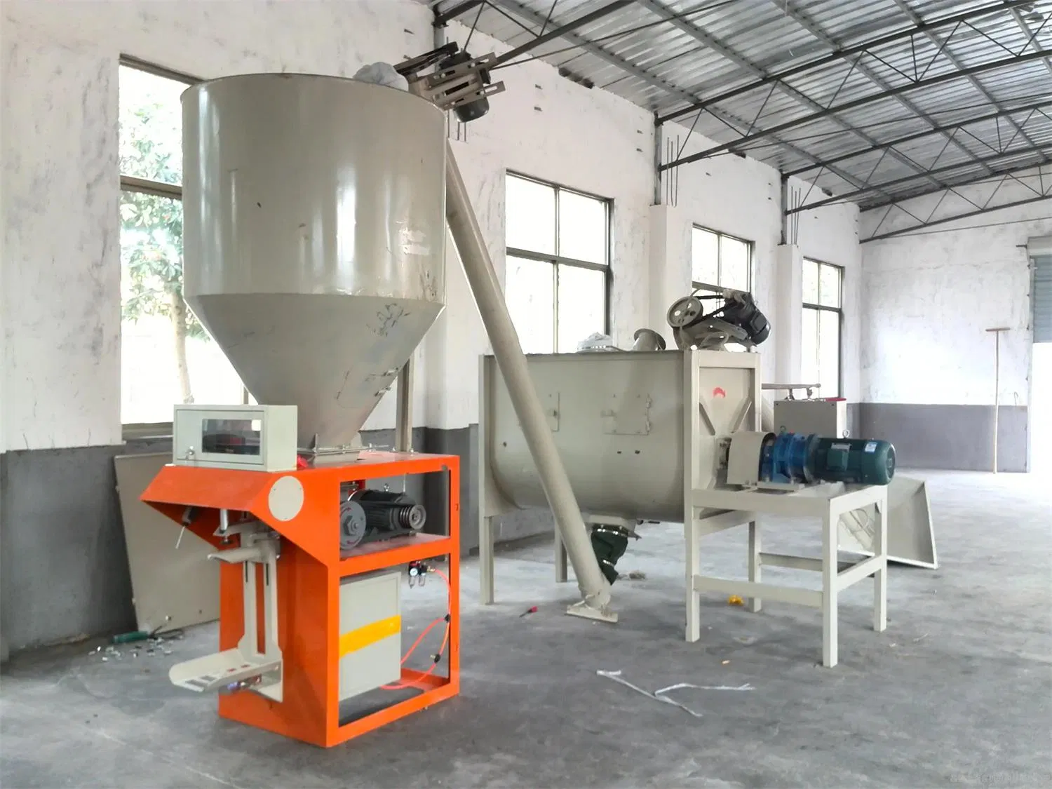 China Dry Powder Cement Sand Fly Ash Stone Powder Mortar Batching Plant
