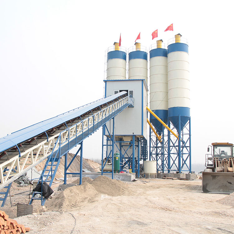High-Performance Concrete Mixing Plant with Integrated Cement Storage