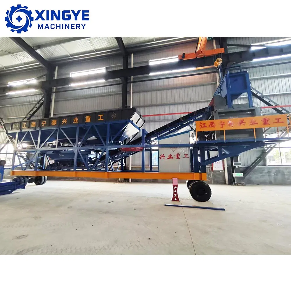 Building Equipment Yhzs60 Mobile Modular Concrete Mixing Batching Plant