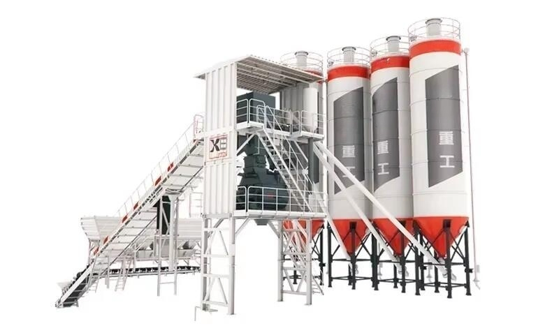 Evangel Official Factory Concrete Construction Hzs90g Batching Plant 90m3/H Output Concrete Mixing Plant Modular Design Easy to Transport