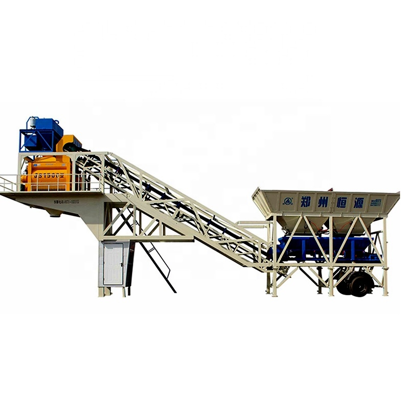 Fast-Movable &amp; Portable Mobile Mix Cement Plant Ready Mixed Station Concrete Batching/Mixing Plant From China Manufacturer