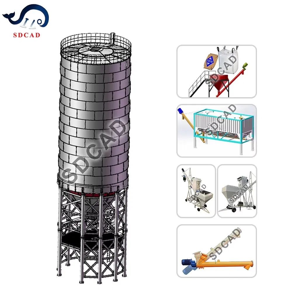 Mobile Integrated Plant Design with Built in Material Storage and Discharge Cement Silo