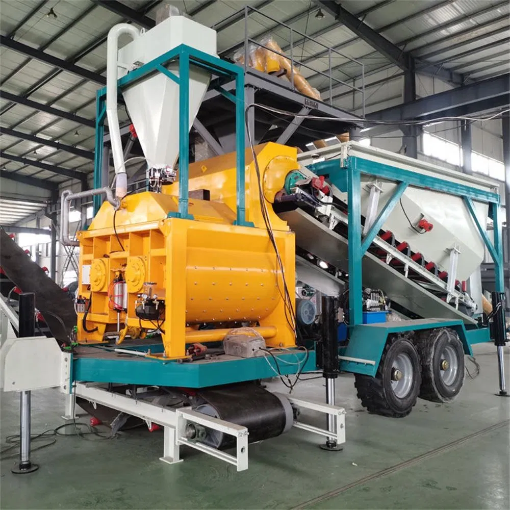 Forced Mini Concrete Batching Plant Concrete Mixing Plant Construction High Quality Durable Customizable