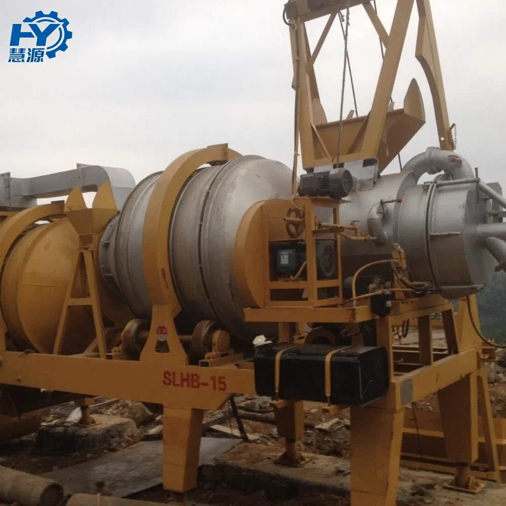 Advanced Double Roller Mobile Lqy20 Lqy15 Small Asphalt Batching Mixing Plant for Construction