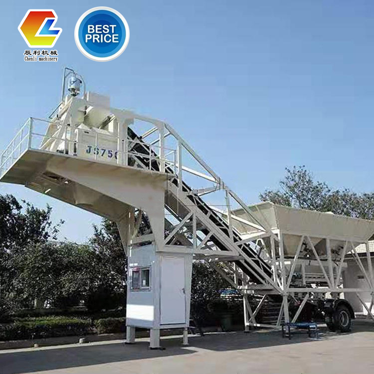 High Quality High Efficiency Concrete Batching Mix Plant Capacity 25-100 M3 / H