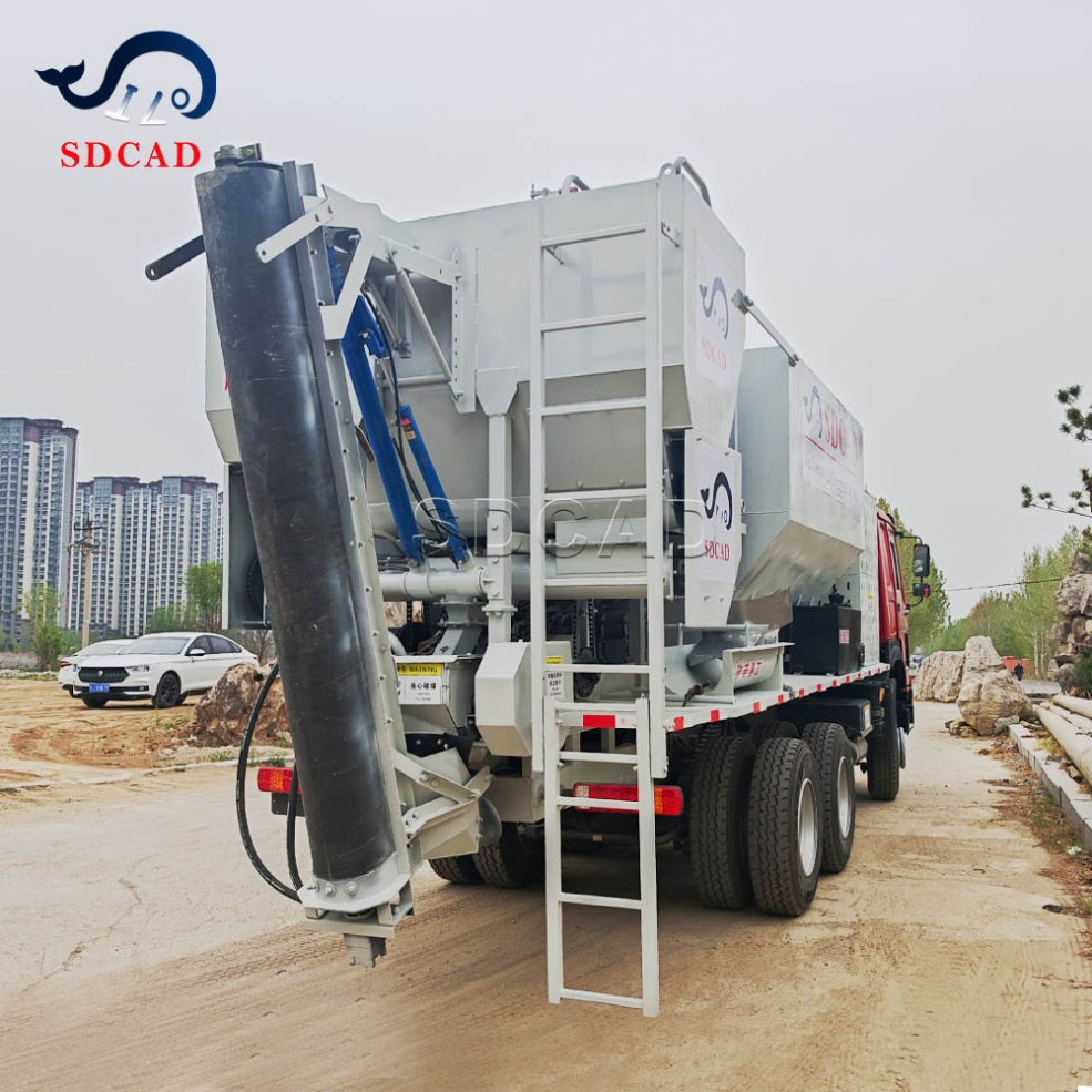 Volumetric Concrete Batching Plant High Capacity Output for Continuous Road Construction
