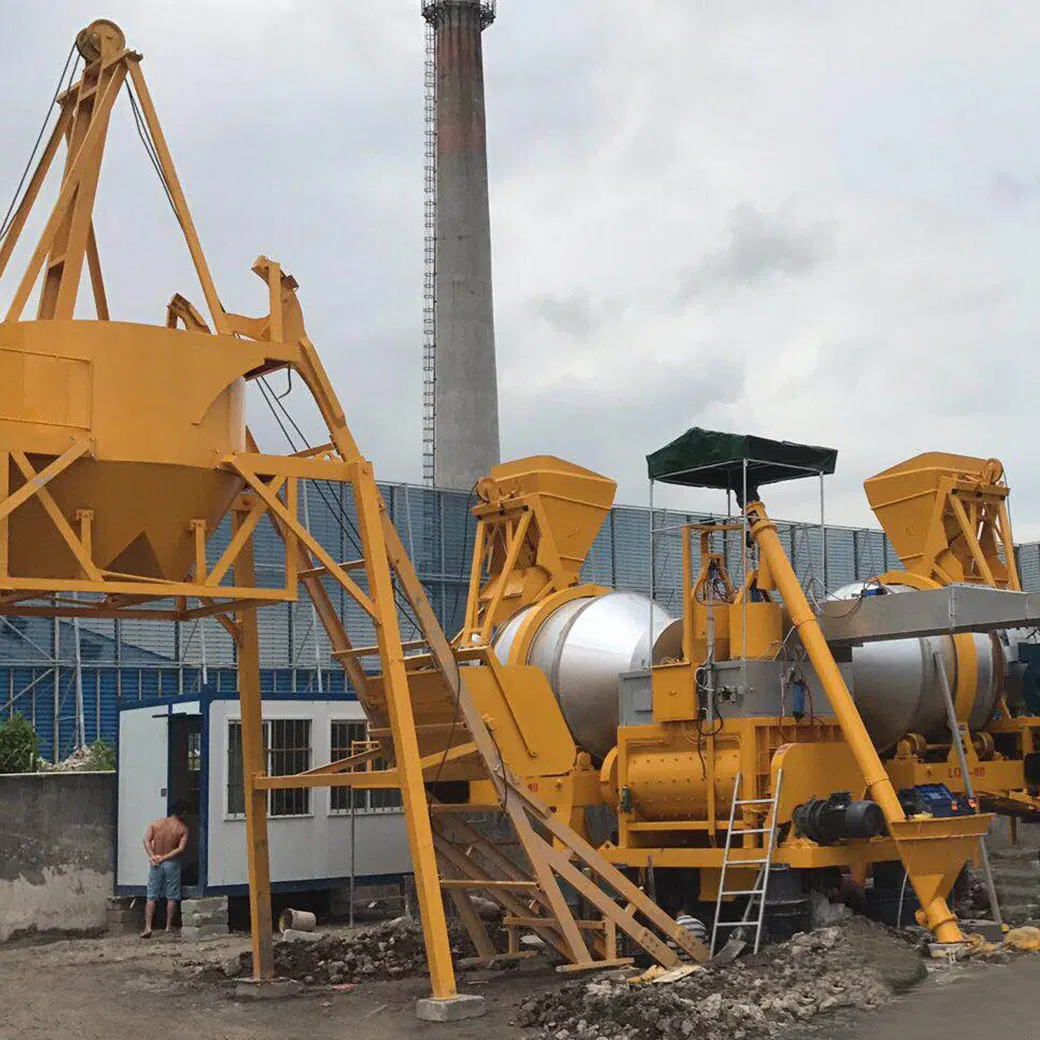 Mobile Portable Mini Asphalt Hot Mix Production Line Machine Bitumen Batching Plant