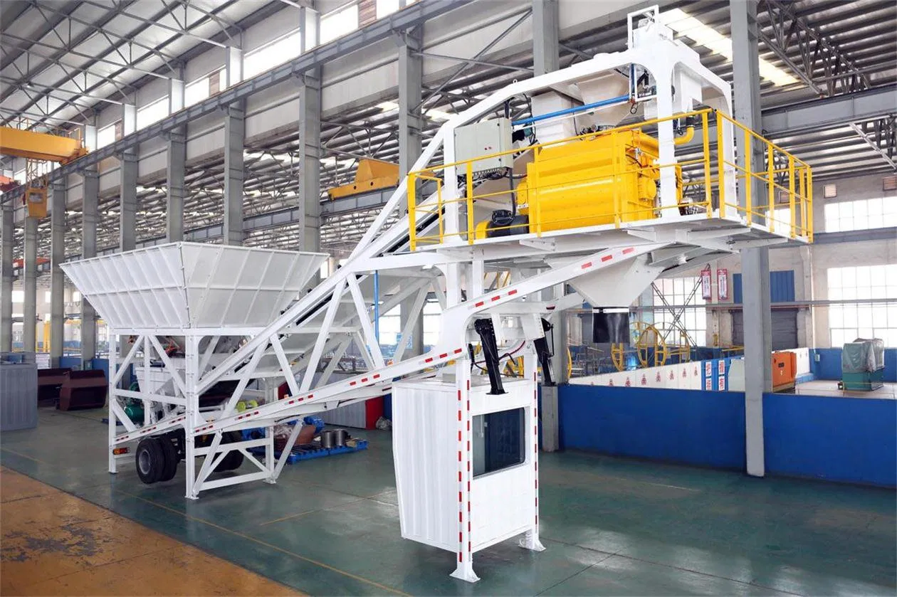 Batching Plant 90m3/H Mobile Concrete Mixer Batch Stations