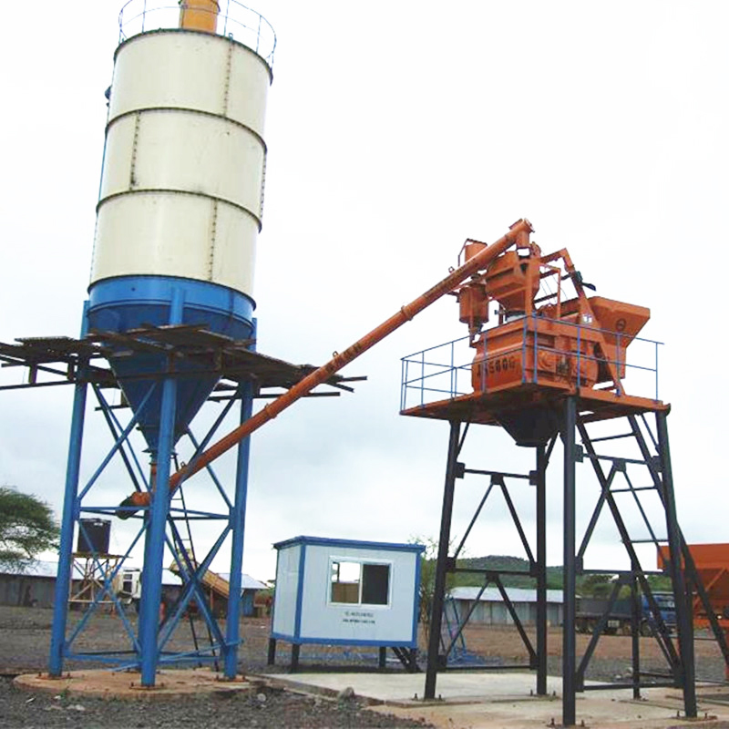 China Factory Good Quality Stationary Mixing Batching Dry Mix Concrete Batch Plant