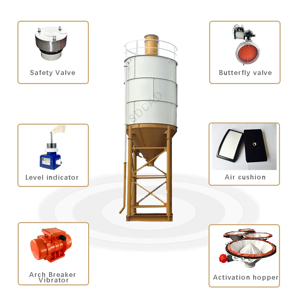 Ready Mix Mobile Concrete Batching Plant Price with Cement Silo Cement Batching Plant