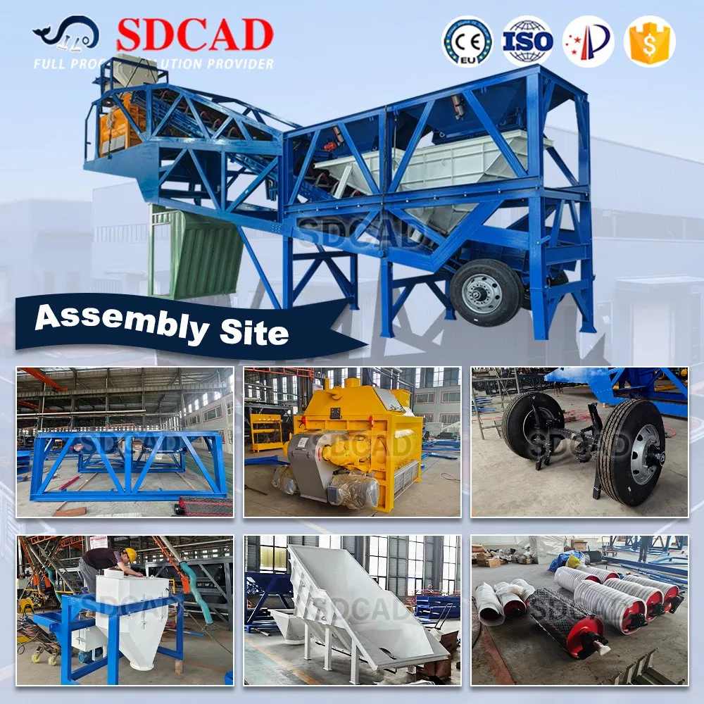 Wet Mix Concrete Batching Plant with Planetary Mixer