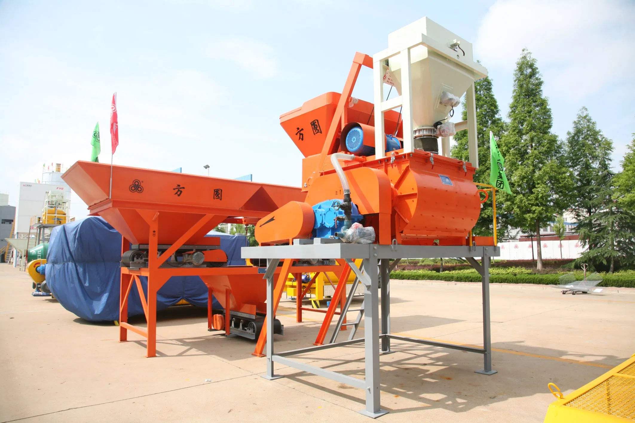Compact Hzs25z Concrete Batching Plant for Efficient Mixing