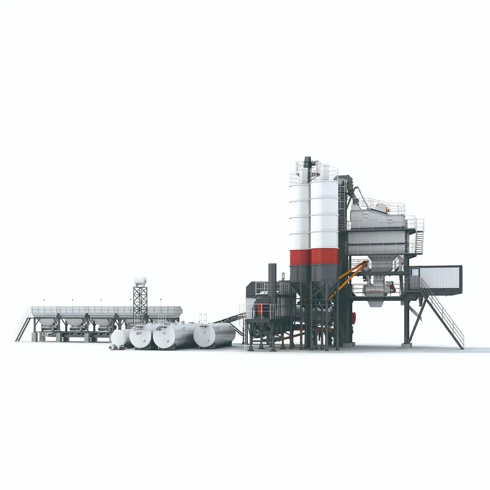 Mobile Continuous Asphalt Mixing Plant Dual Motor Drive Concrete Batch Mixer 160t/H Bitumen Asphalt Batching Plant
