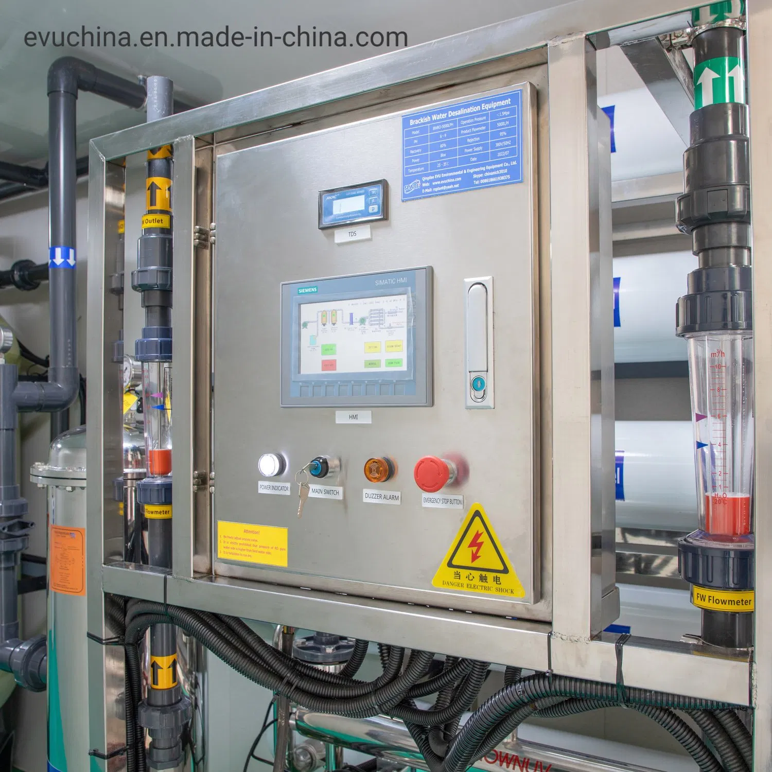 Integrated Seawater Reverse Osmosis Desalination Plant for Water Purification