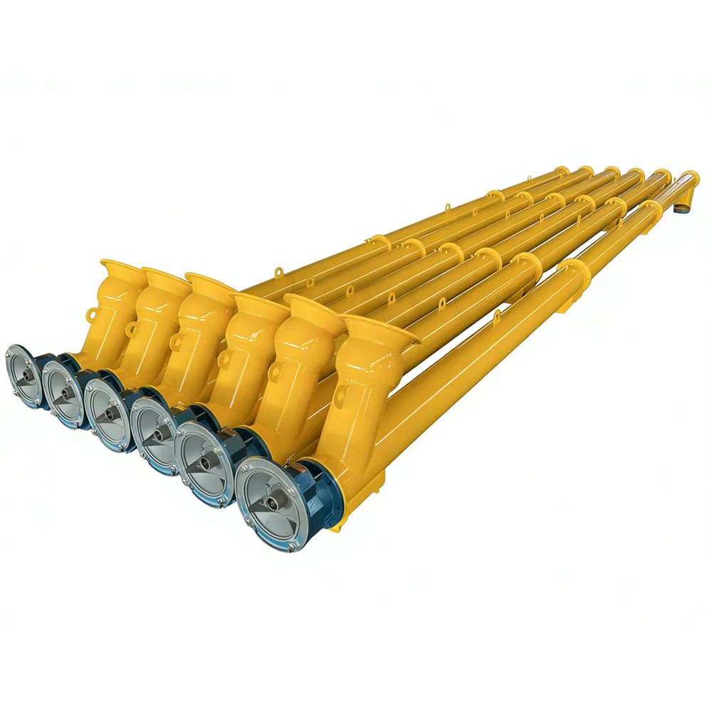 High-Efficiency Cement Screw Conveyor for Concrete Batching Plants Customizable