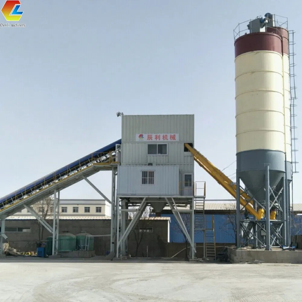 High Capacity Concrete Batching Mixing Plant Stationary Concrete Batching Station