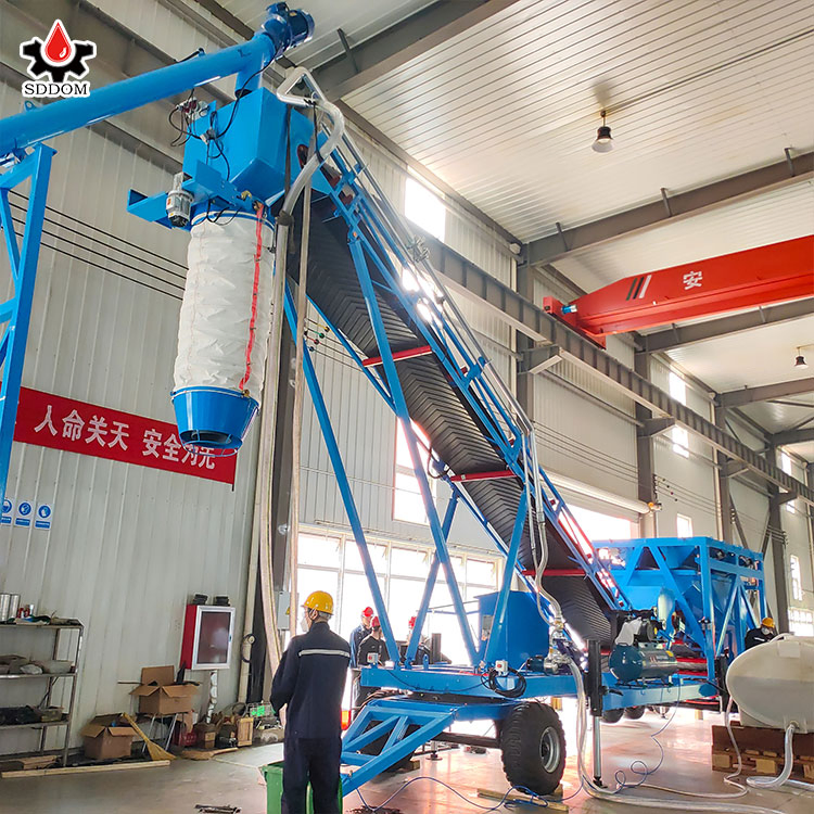 Sddom Mobile Type 50m3/H Dry Mix Concrete Batching Plant for Sale