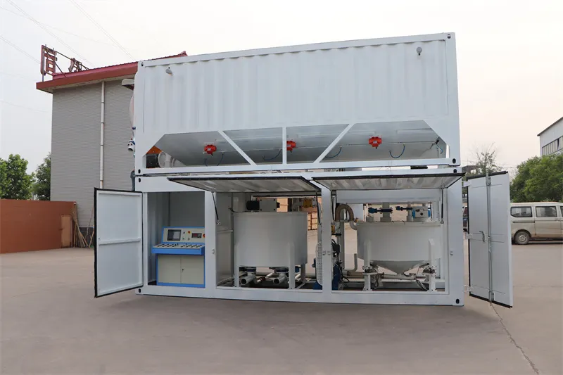 Container diesel grout plant