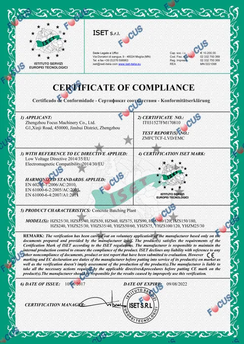 CE Certificate