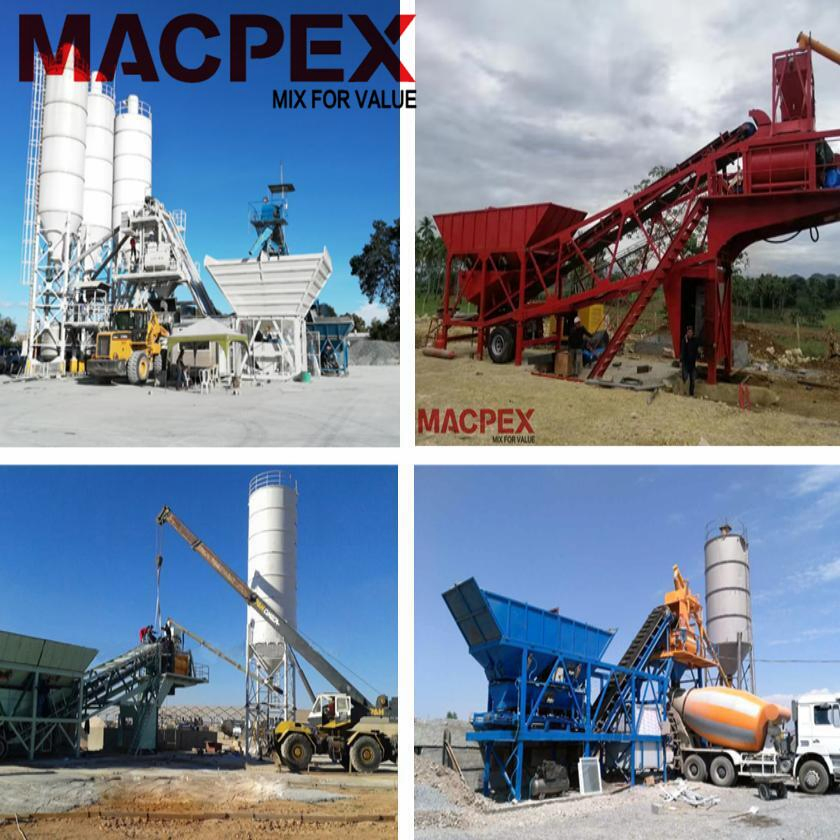 Small Concrete Mixing Plant with Twin Shaft Mixer for Construction with Batching Plant and Mixer
